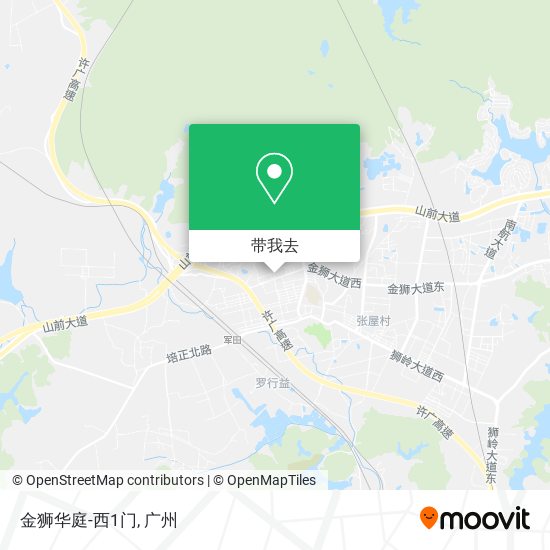 金狮华庭-西1门地图
