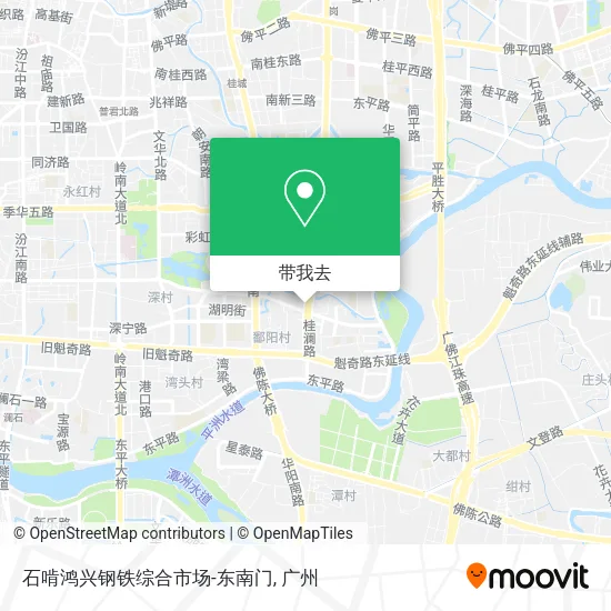 石啃鸿兴钢铁综合市场-东南门地图