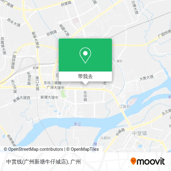 中贯线(广州新塘牛仔城店)地图
