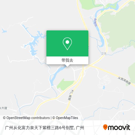 广州从化富力泉天下紫檀三路6号别墅地图