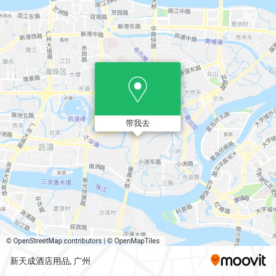 新天成酒店用品地图