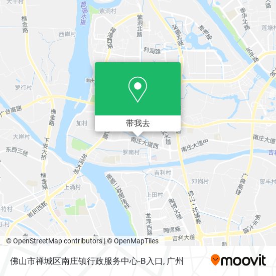 佛山市禅城区南庄镇行政服务中心-B入口地图