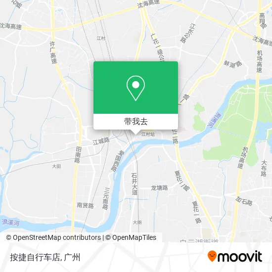 按捷自行车店地图