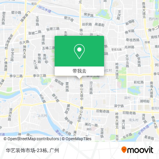 华艺装饰市场-23栋地图