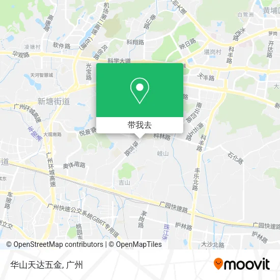 华山天达五金地图