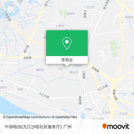 中国电信(九江沙咀社区服务厅)地图