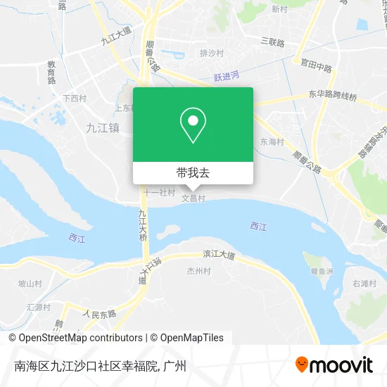 南海区九江沙口社区幸福院地图