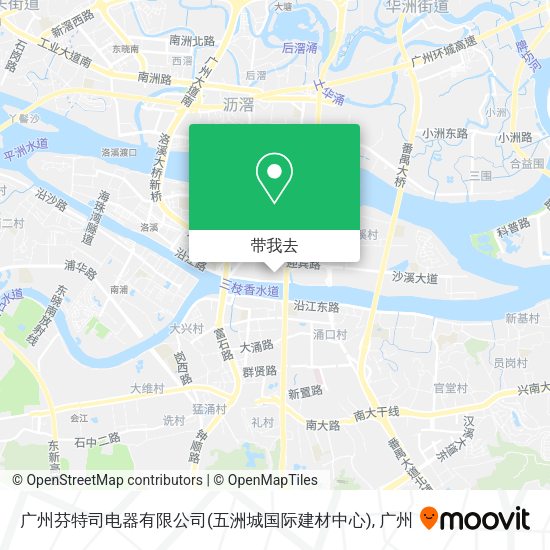 广州芬特司电器有限公司(五洲城国际建材中心)地图