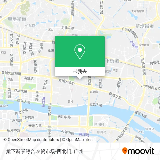 棠下新景综合农贸市场-西北门地图