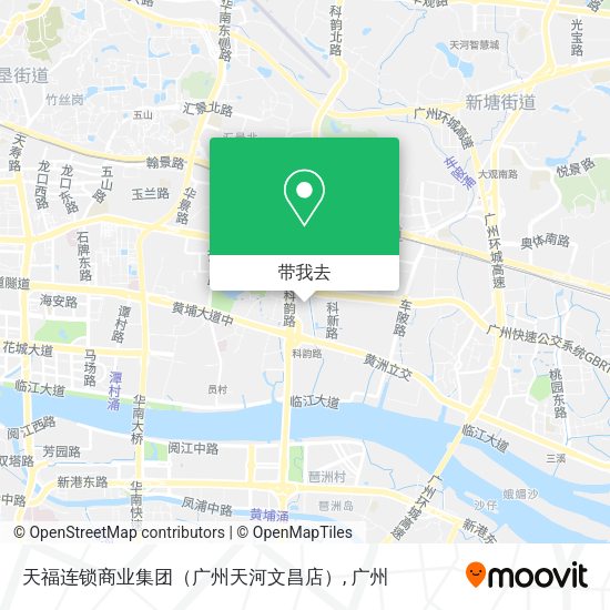 天福连锁商业集团（广州天河文昌店）地图