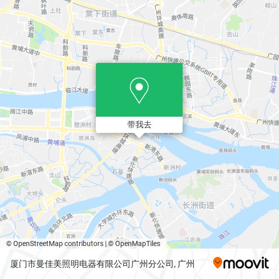厦门市曼佳美照明电器有限公司广州分公司地图