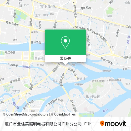 厦门市曼佳美照明电器有限公司广州分公司地图