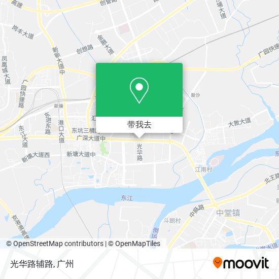 光华路辅路地图