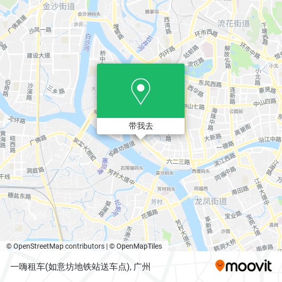 一嗨租车(如意坊地铁站送车点)地图