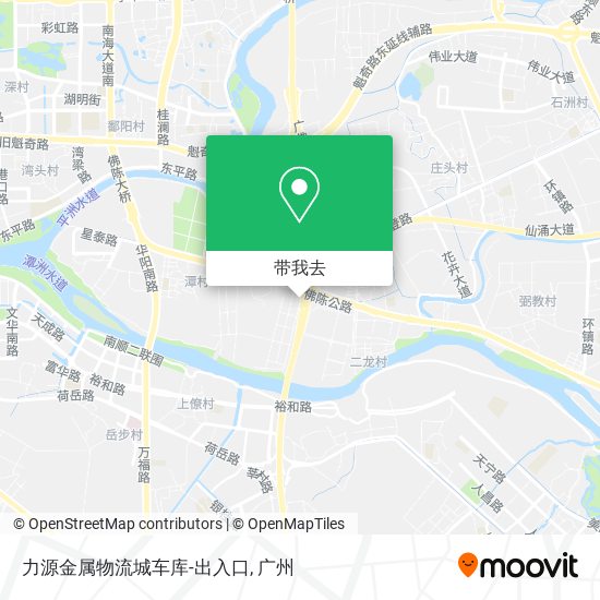 力源金属物流城车库-出入口地图
