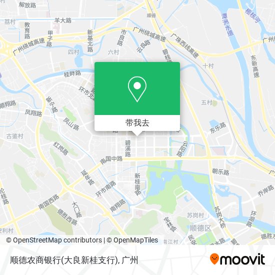 顺德农商银行(大良新桂支行)地图