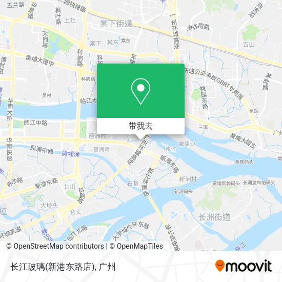长江玻璃(新港东路店)地图