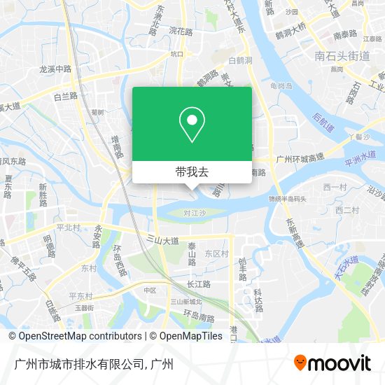 广州市城市排水有限公司地图