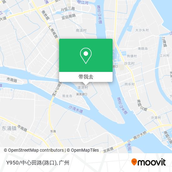 Y950/中心田路(路口)地图