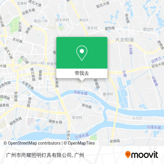 广州市尚耀照明灯具有限公司地图