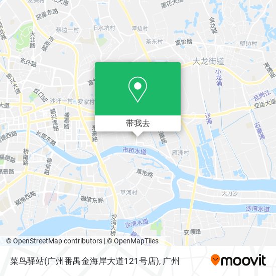 菜鸟驿站(广州番禺金海岸大道121号店)地图