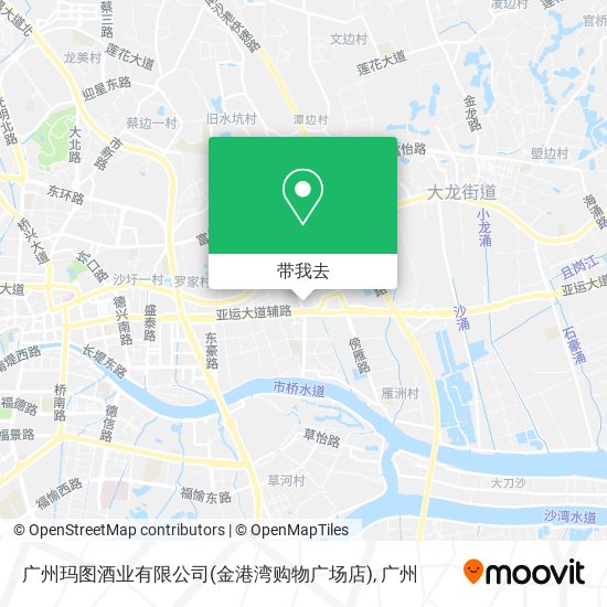 广州玛图酒业有限公司(金港湾购物广场店)地图