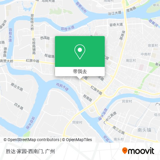 胜达·家园-西南门地图