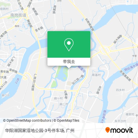 华阳湖国家湿地公园-3号停车场地图