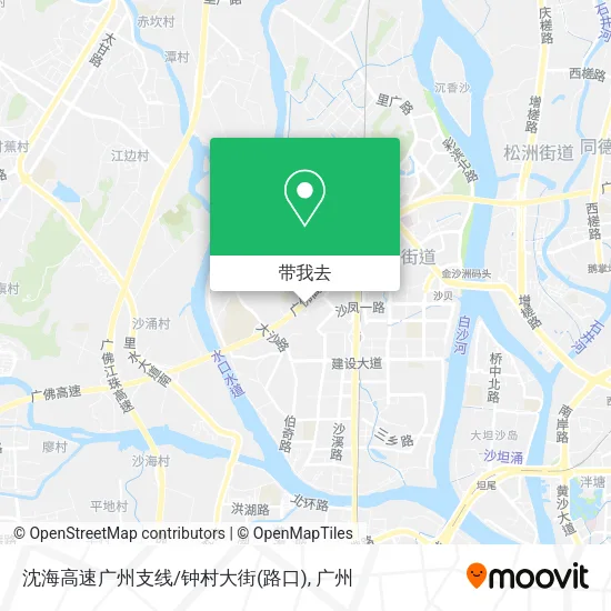 沈海高速广州支线/钟村大街(路口)地图