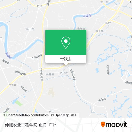 仲恺农业工程学院-正门地图
