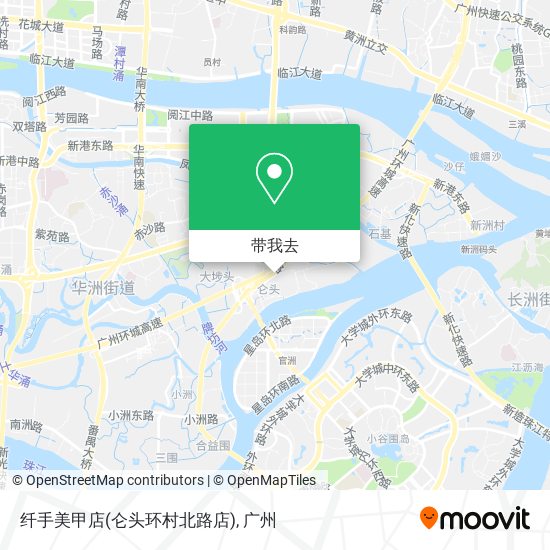 纤手美甲店(仑头环村北路店)地图