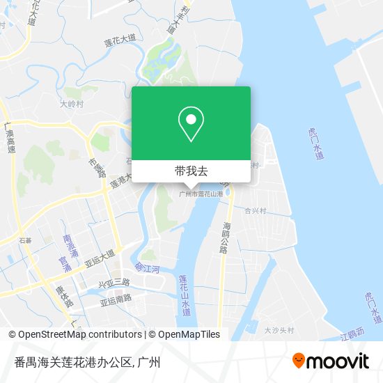 番禺海关莲花港办公区地图
