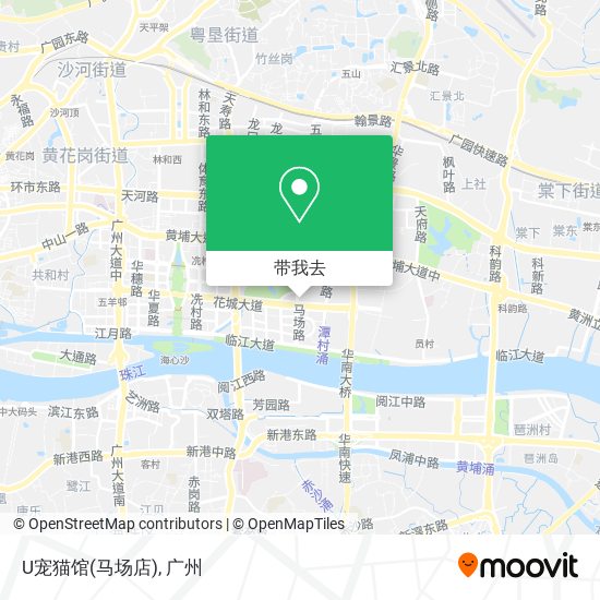 U宠猫馆(马场店)地图