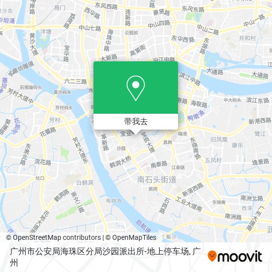 广州市公安局海珠区分局沙园派出所-地上停车场地图