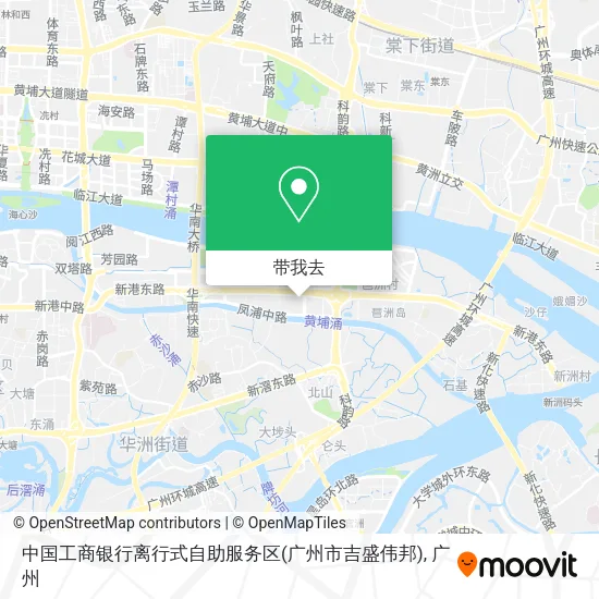 中国工商银行离行式自助服务区(广州市吉盛伟邦)地图
