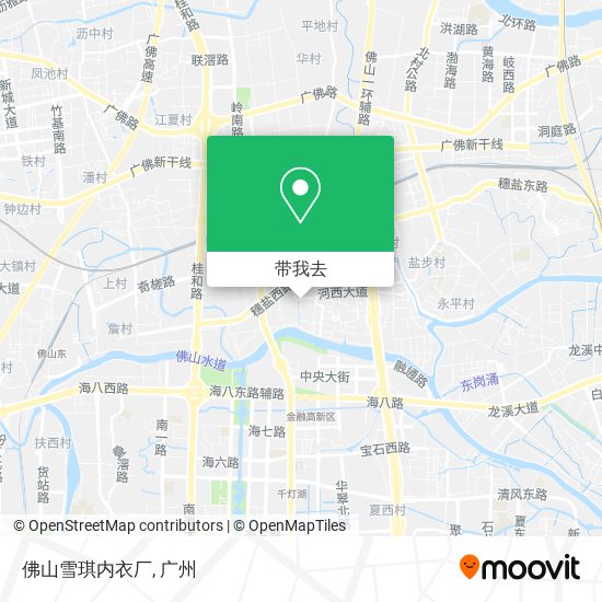 佛山雪琪内衣厂地图