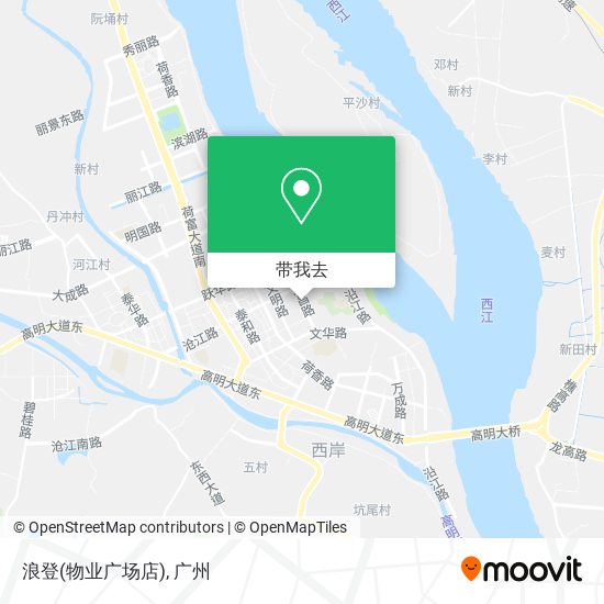 浪登(物业广场店)地图