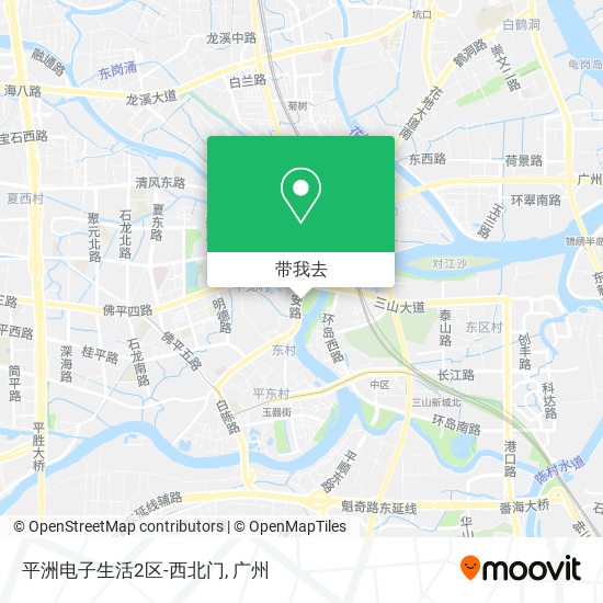 平洲电子生活2区-西北门地图