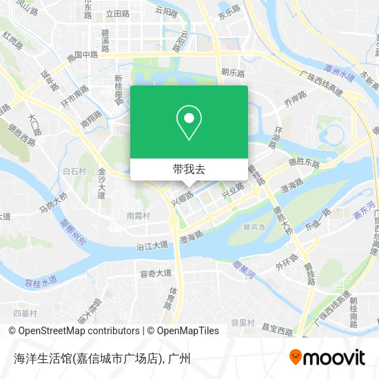 海洋生活馆(嘉信城市广场店)地图