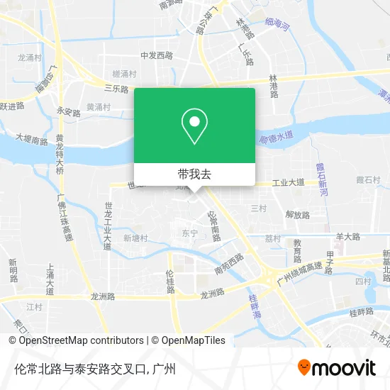 伦常北路与泰安路交叉口地图