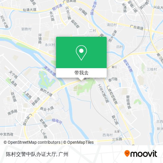 陈村交警中队办证大厅地图
