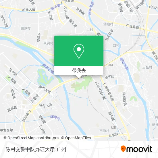陈村交警中队办证大厅地图