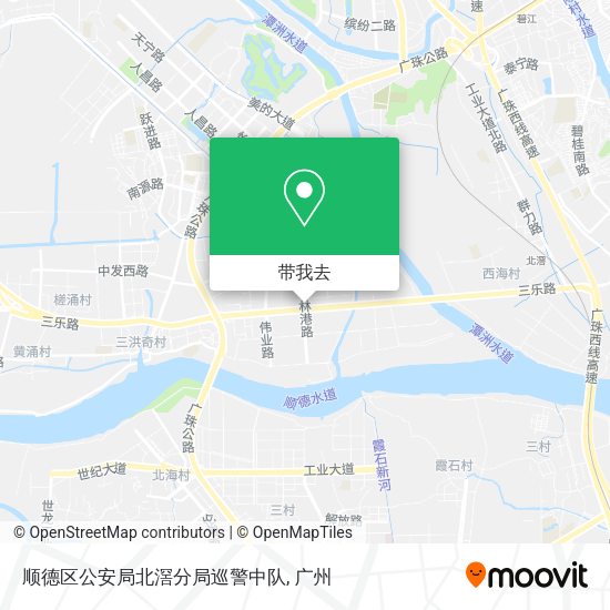 顺德区公安局北滘分局巡警中队地图