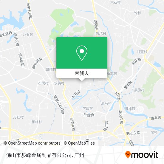佛山市步峰金属制品有限公司地图