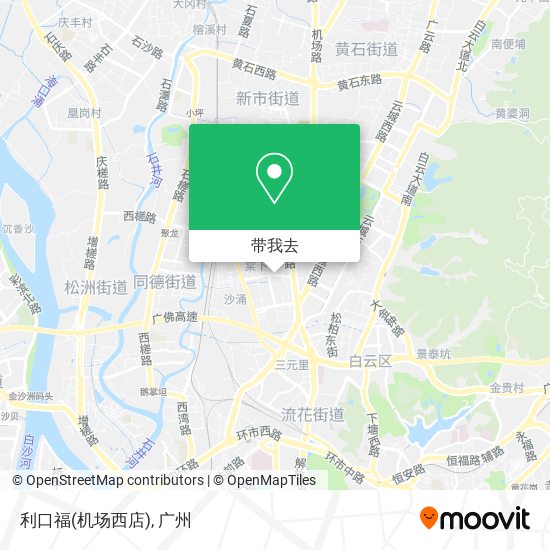 利口福(机场西店)地图