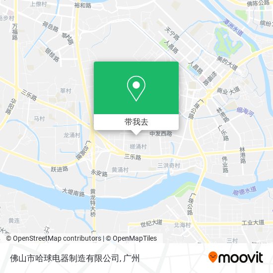 佛山市哈球电器制造有限公司地图