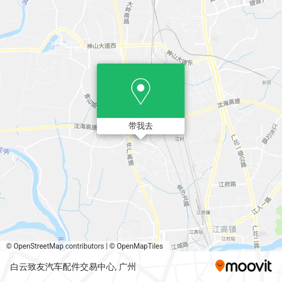 白云致友汽车配件交易中心地图