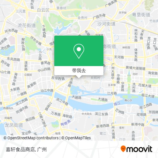 嘉轩食品商店地图