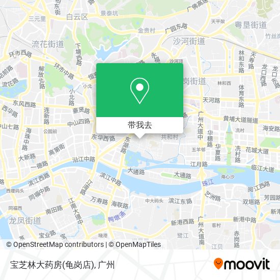 宝芝林大药房(龟岗店)地图