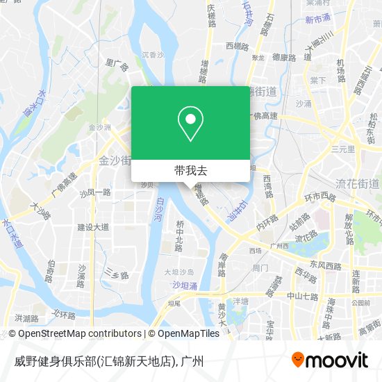 威野健身俱乐部(汇锦新天地店)地图